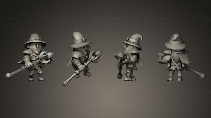 Miscellaneous figurines and statues (Human Mage, STKR_0223) 3D models for cnc